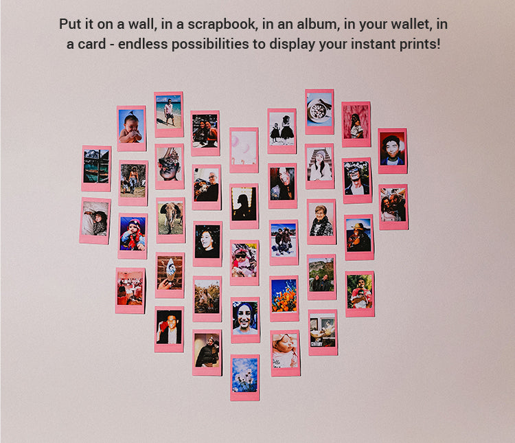 Instax Films - Displayed on a wall