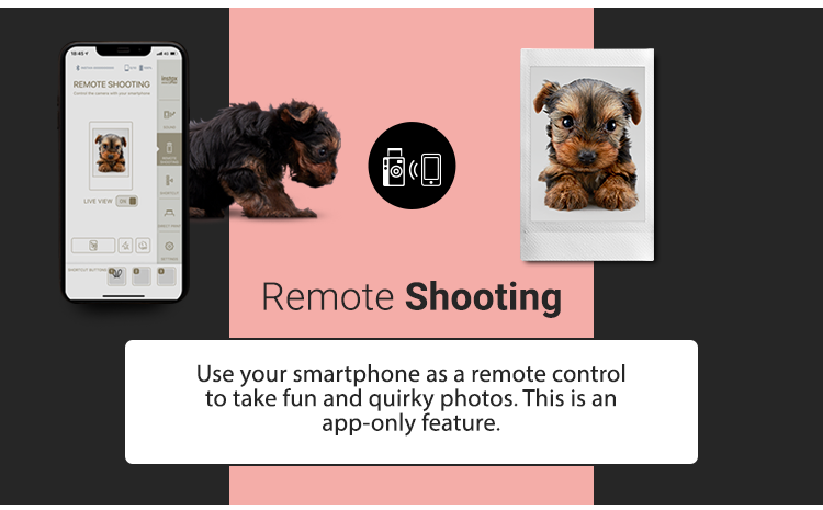 Instax Mini LiPlay - Remote Shooting Feature