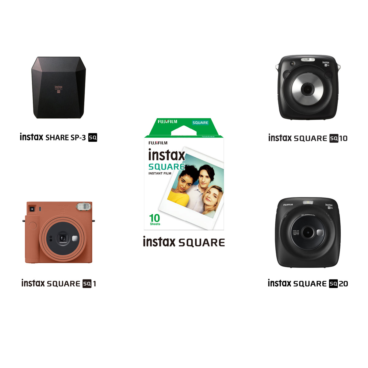 Instax square film 10 sheets per pack - Main Image