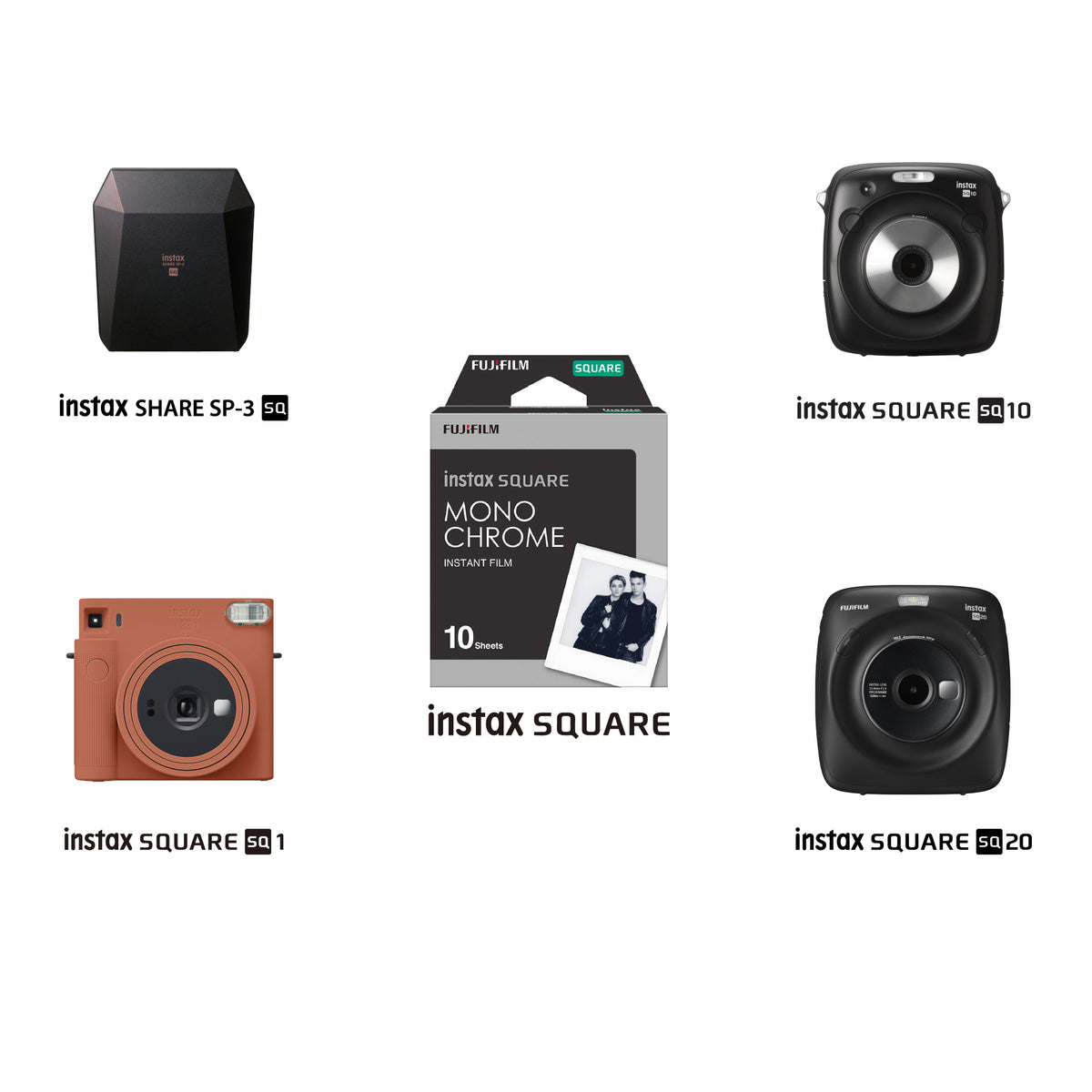Buy Instax Square Monochrome Film Online Fujifilm Instax