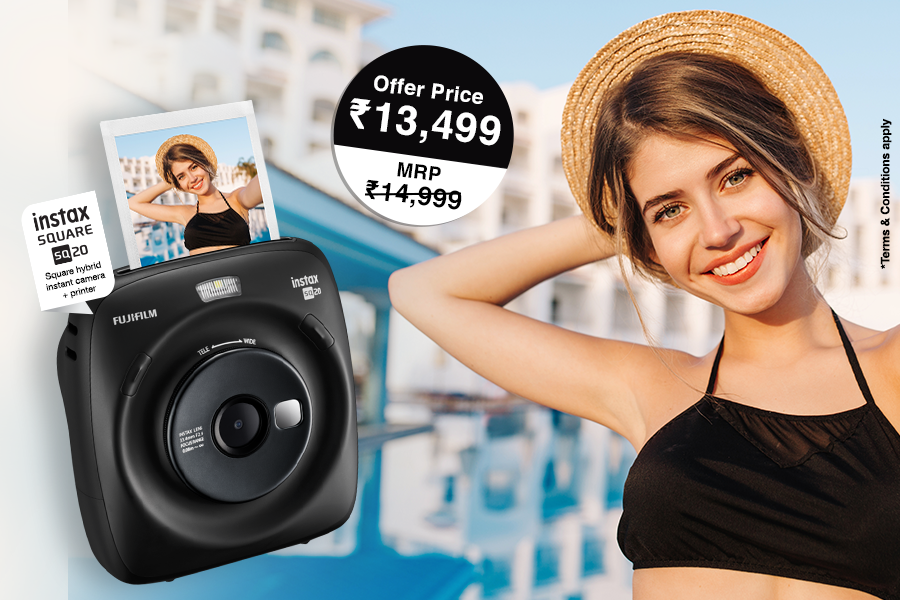 Get Instax square SQ20 now at Rs 13,499