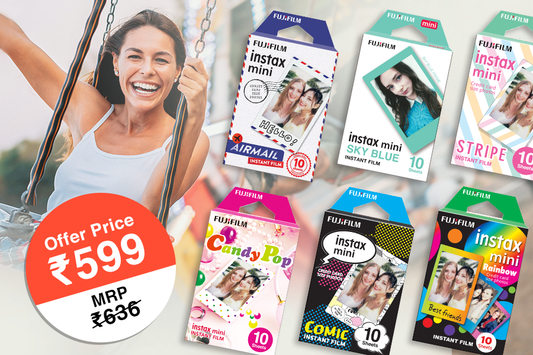 Get Instax mini films at ₹ 599 only