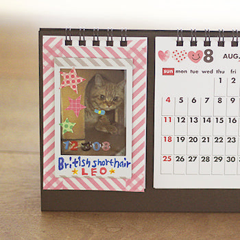 Customized calendar with instax photos