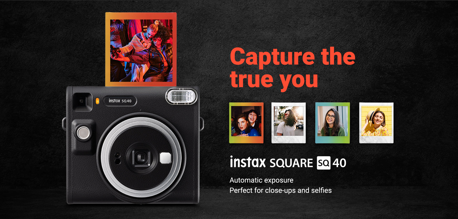 Custodia Ufficiale INSTAX Per Fotocamera SQ40 – Tracolla Regolabile, Nero, Protezione Elegante