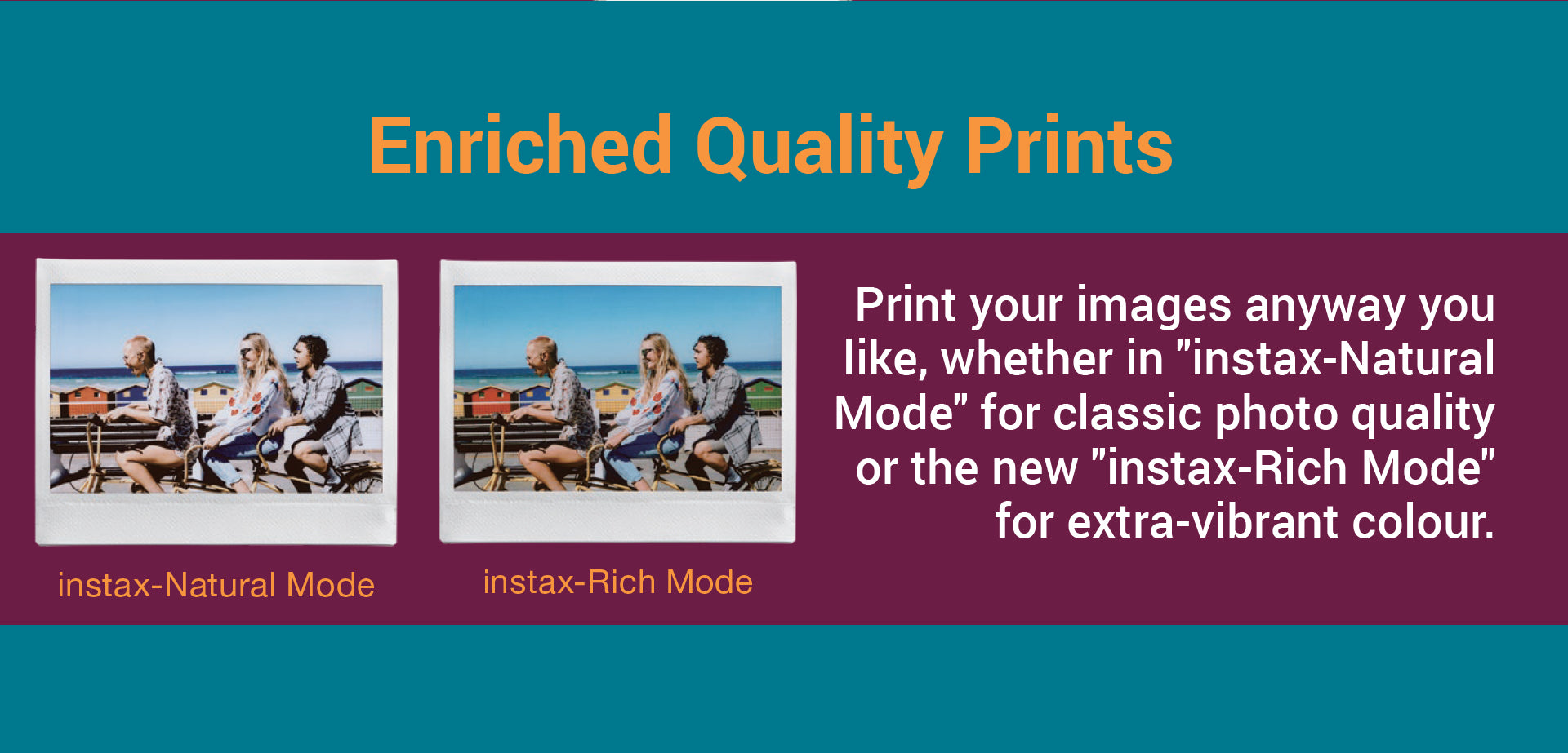 Instax Link WIDE Smartphone Printer - Enhanced Quality Prints