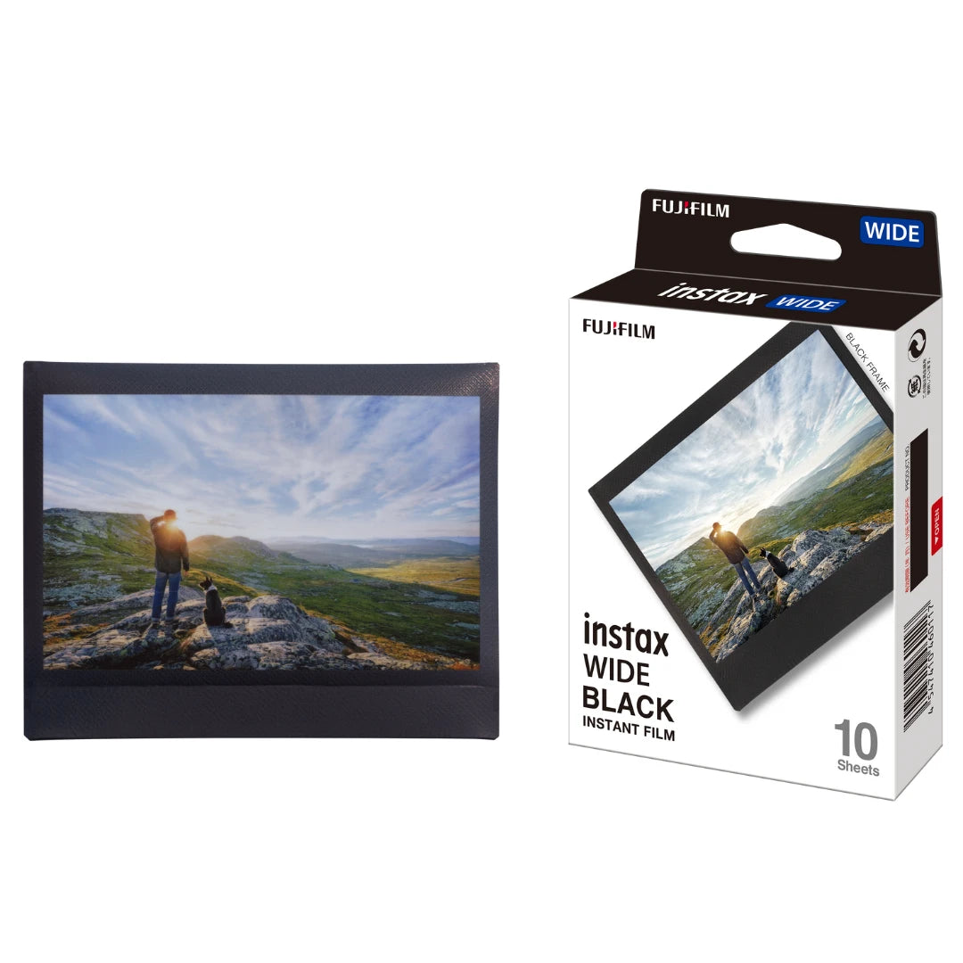 Instax Wide Black Film Sheet - 10 Sheets per pack