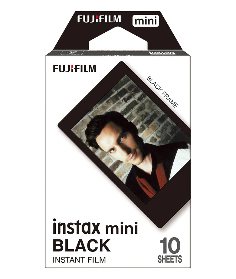 Instax Mini Designer Film - Black Frame - 10 Sheets Per Pack