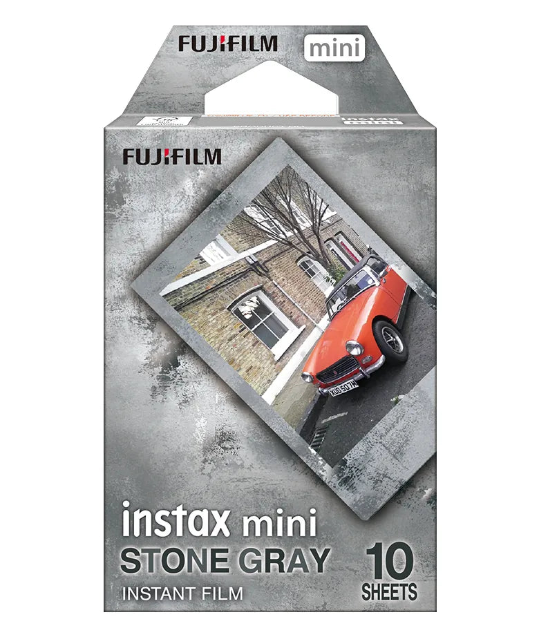 Instax Mini Film Stone Gray Film - 10 Sheets Per Pack