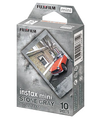 Instax Mini Film Stone Gray Film - 10 Sheets Per Pack