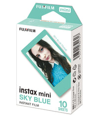 Instax Mini Designer Film - Sky Blue Frame - 10 Sheets Per Pack