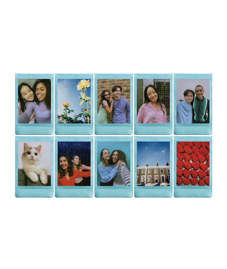 Instax Mini Designer Film - Sky Blue Frame - 10 Sheets Per Pack