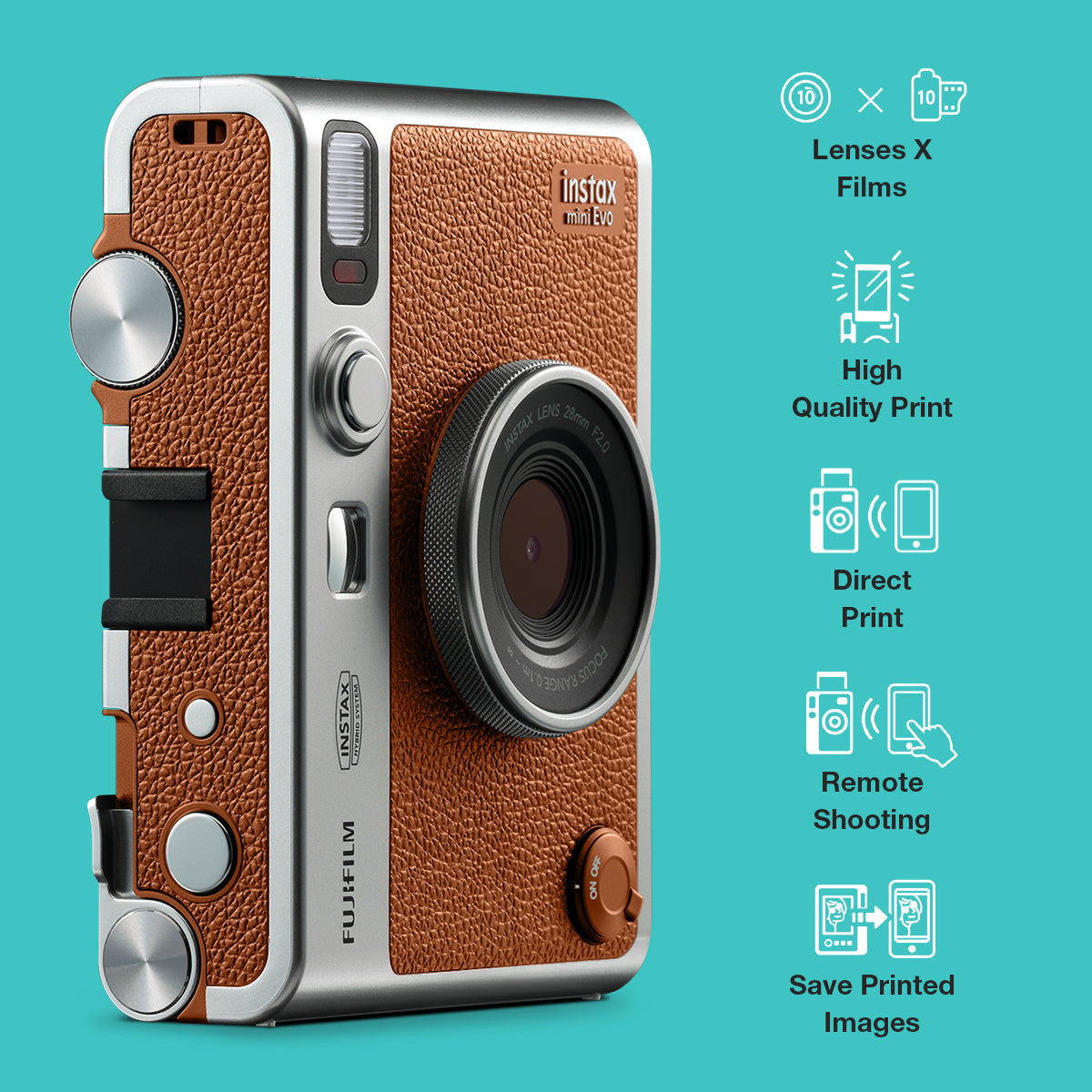 Fujifilm instax mini Evo instant camera offers 10 lens effects and 100  shooting effects » Gadget Flow