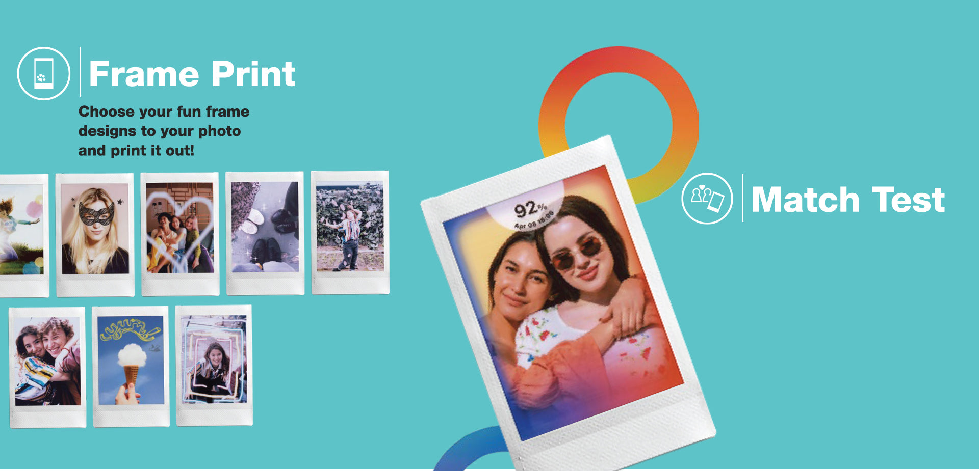 Instax Mini Link 2 - Multiple Frame Options