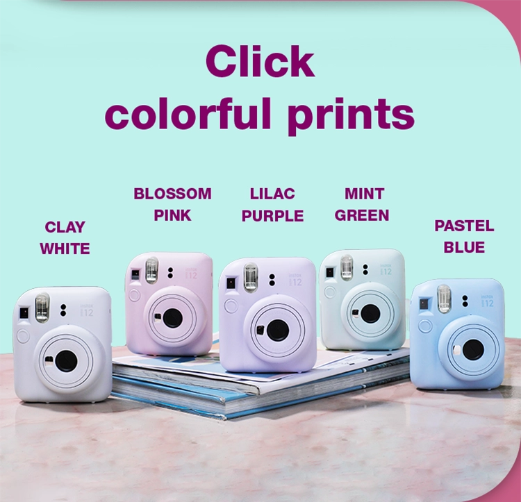 Instax mini 12 with multiple colour options