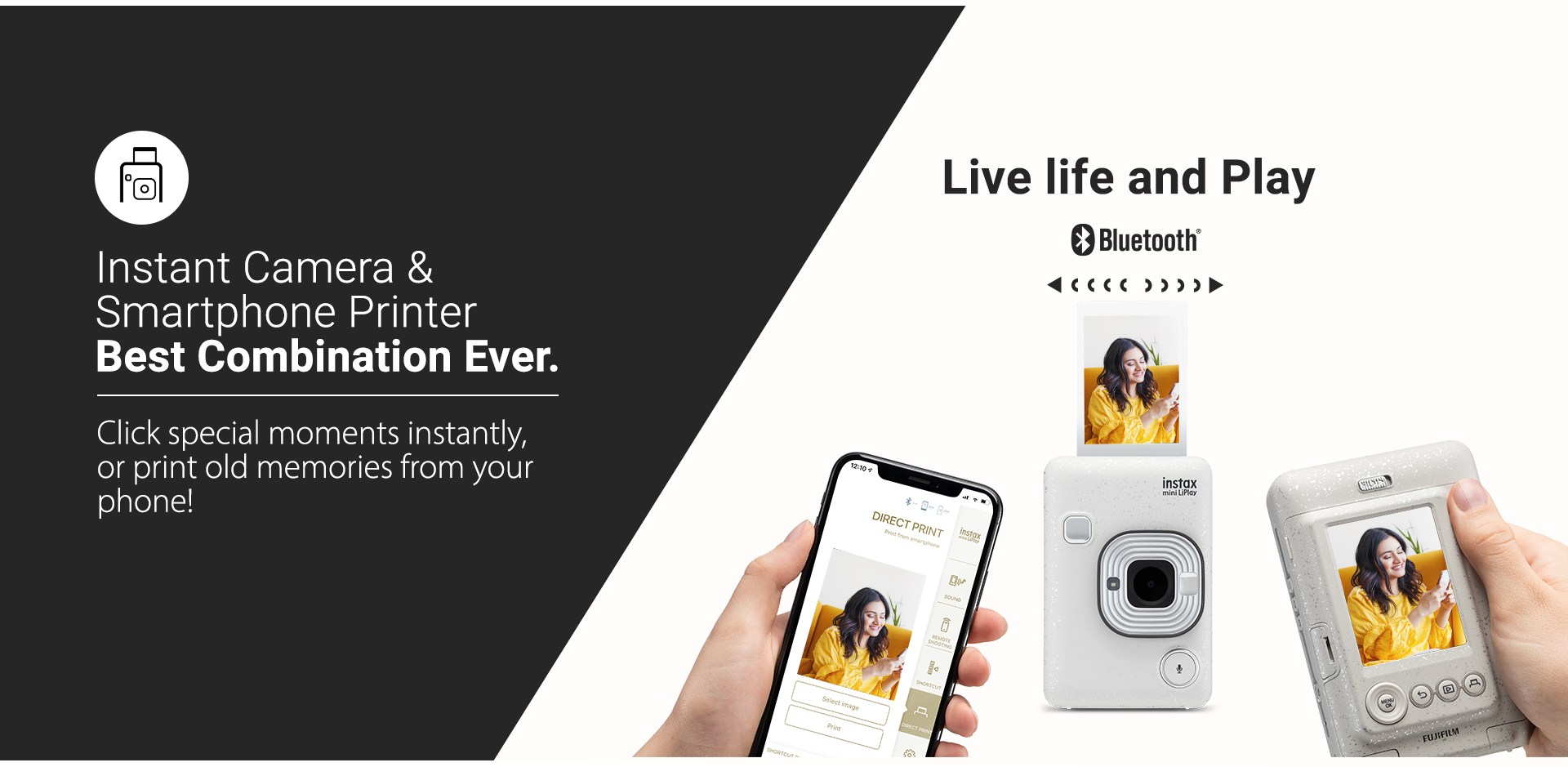 Instax Mini LiPlay - Instant Camera Plus Smartphone Printer