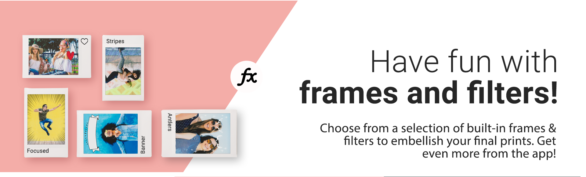Instax Mini LiPlay - Built-in frames & filters