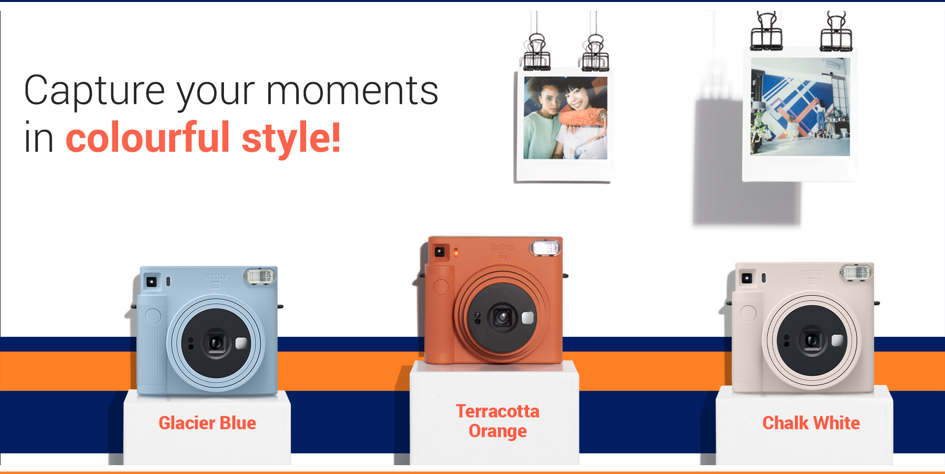 Instax Square SQ-1 Starter Kit - Multiple Colour Options