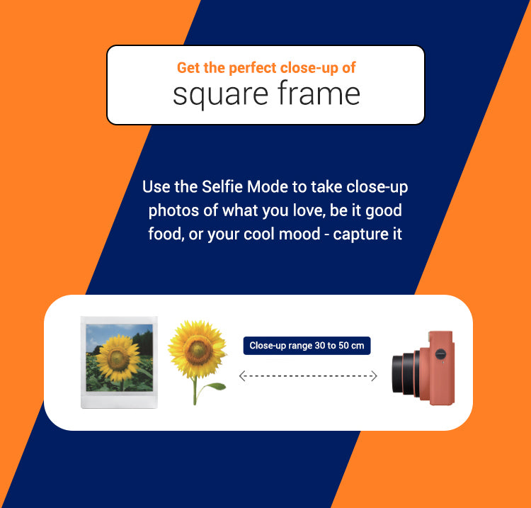 Instax Square SQ-1 Starter Kit - 30 to 50cm close-up range