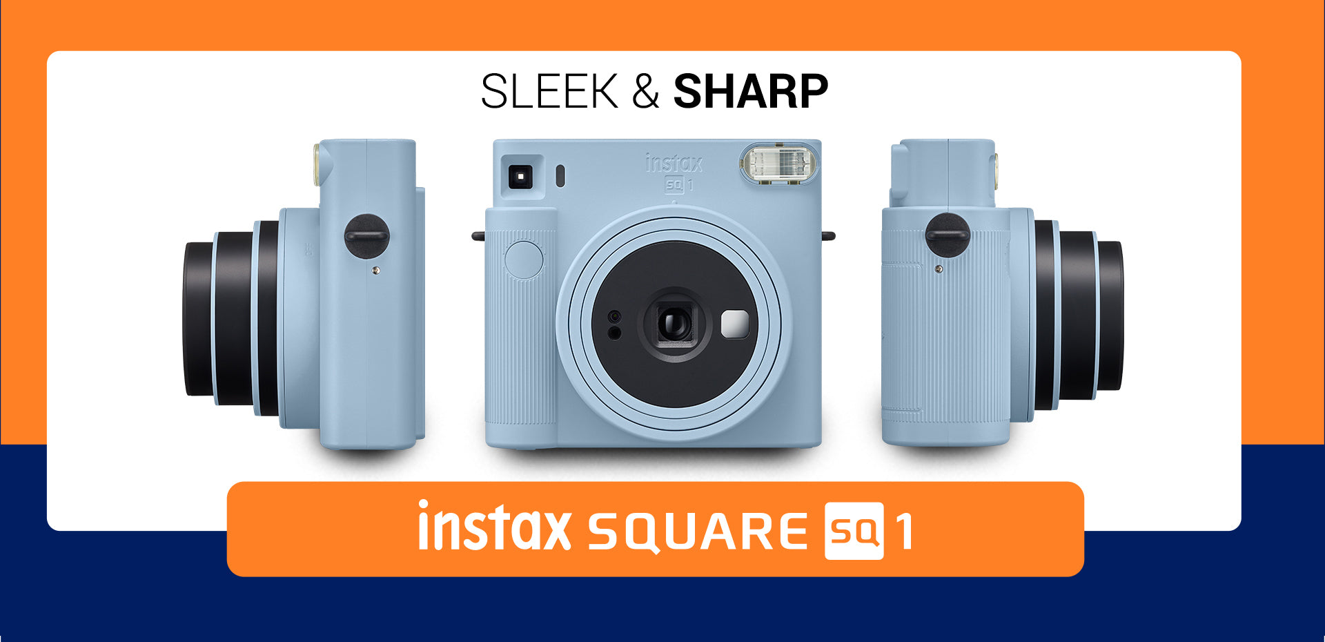 Instax Square SQ-1 Starter Kit - Sleek Instant square camera