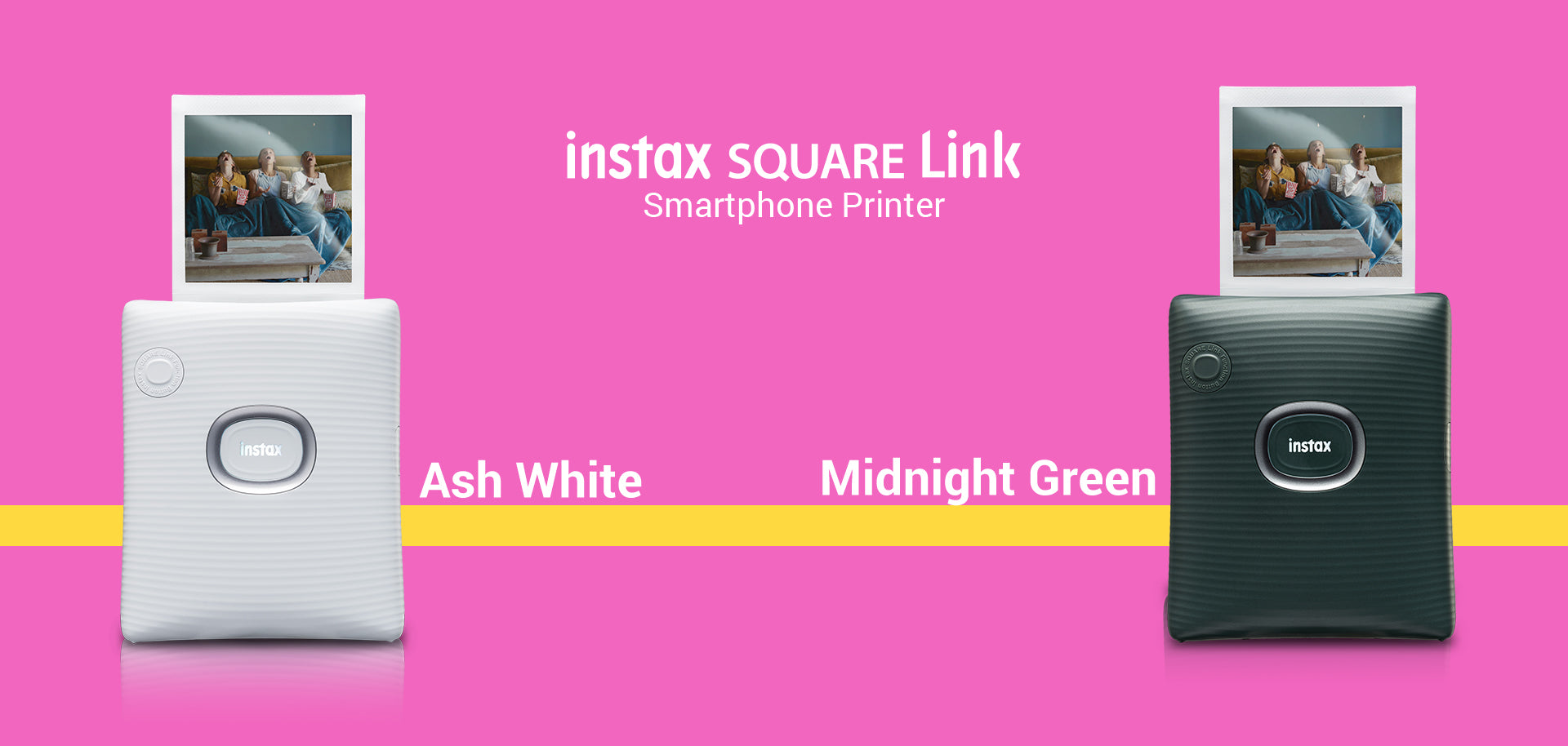 Instax SQ Link Square Printer - Multiple Colour Options