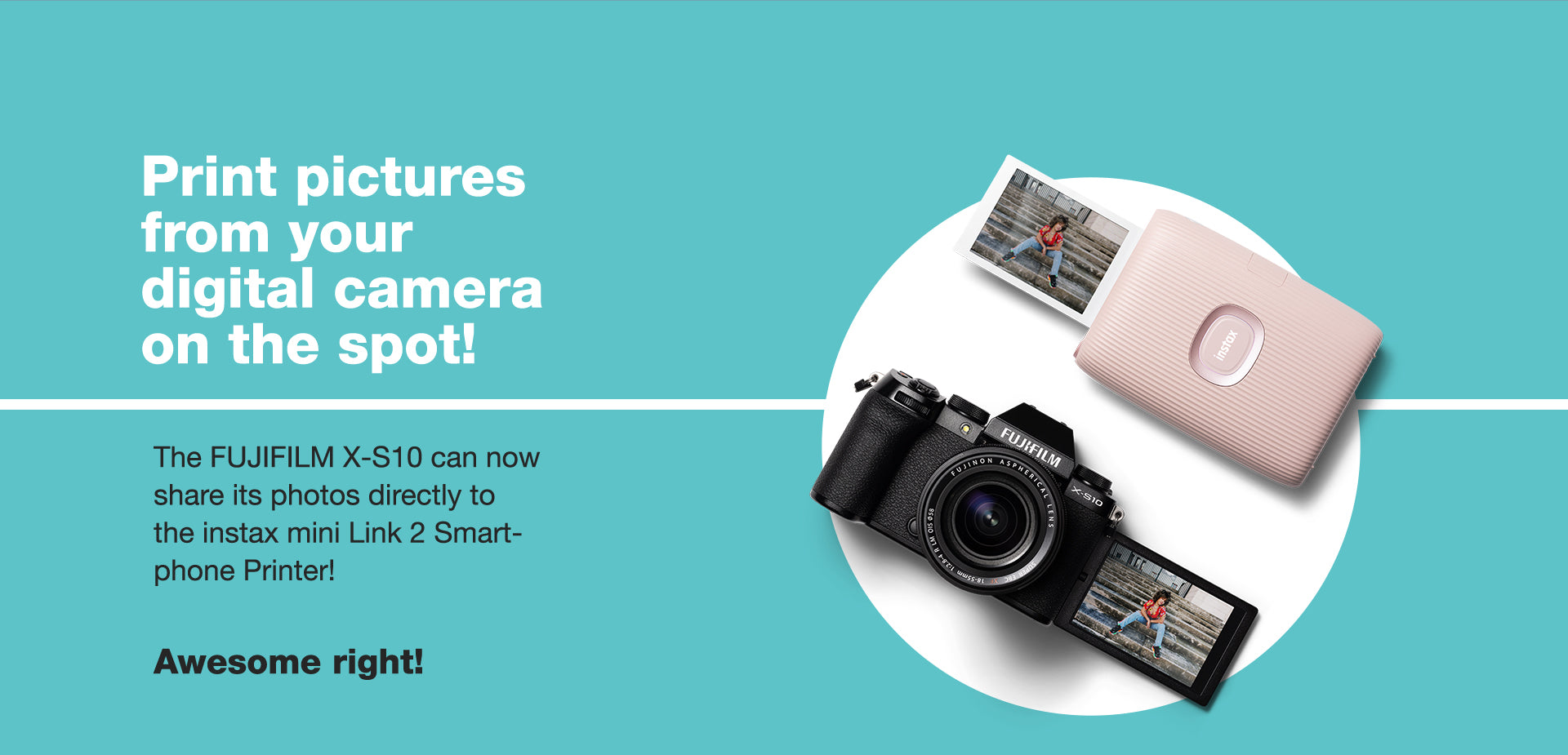 Instax Mini Link 2 - Easy photo sharing with X-S10 camera