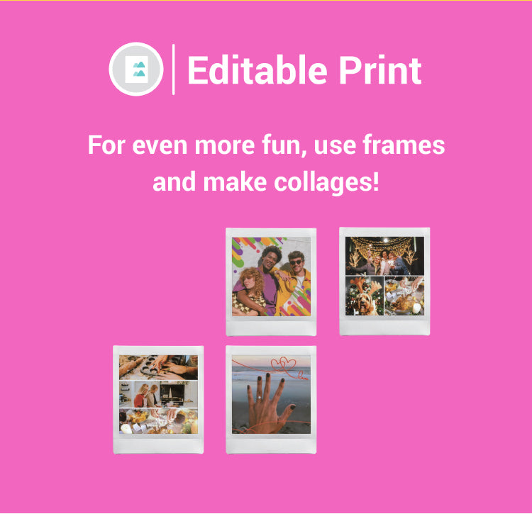 Instax SQ Link Square Printer - Editable frames
