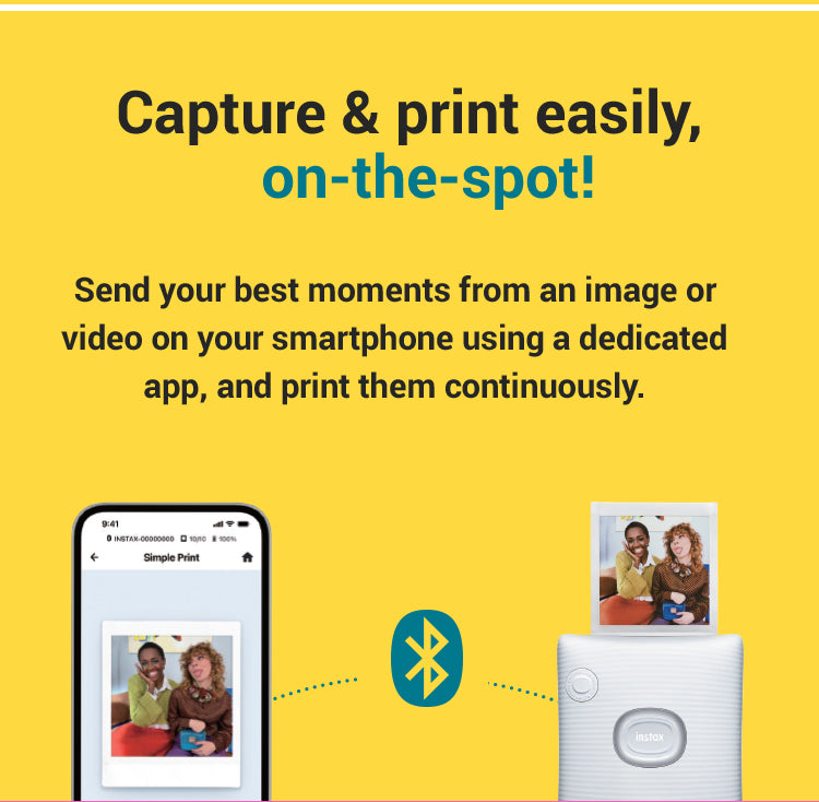 Instax SQ Link Square Printer - Print Directly From Smartphone
