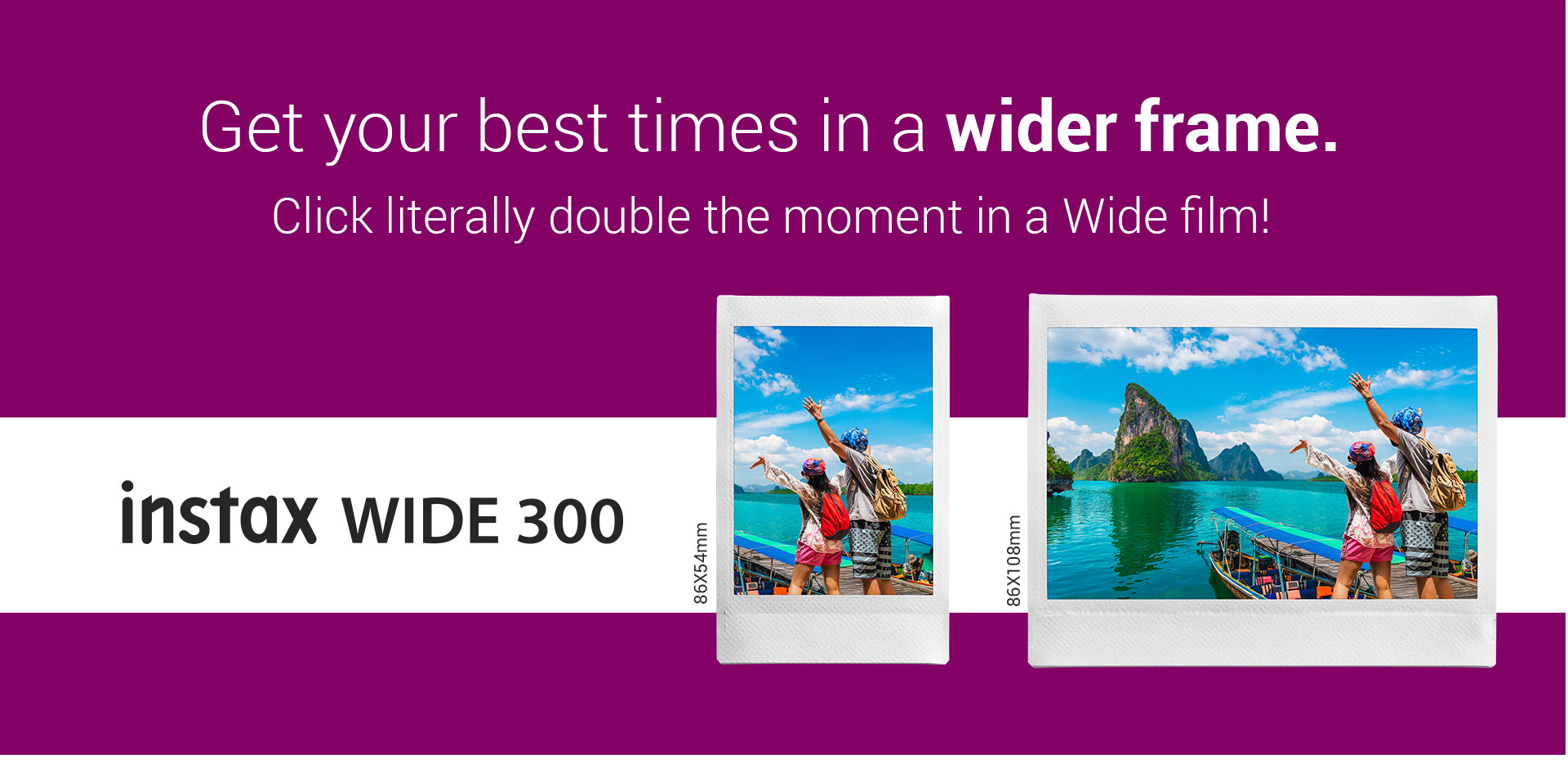 Instax wide 300 - Portrait & landscape mode 