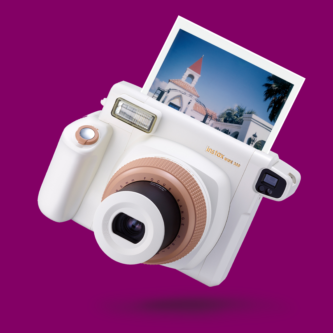 FUJIFILM INSTAX Wide 300 Instant Film Camera (White) 16528846