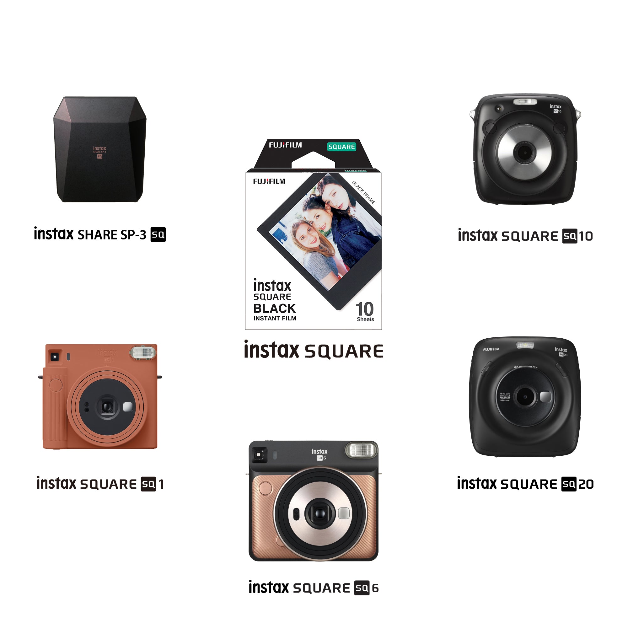 Instax Square Black Frame