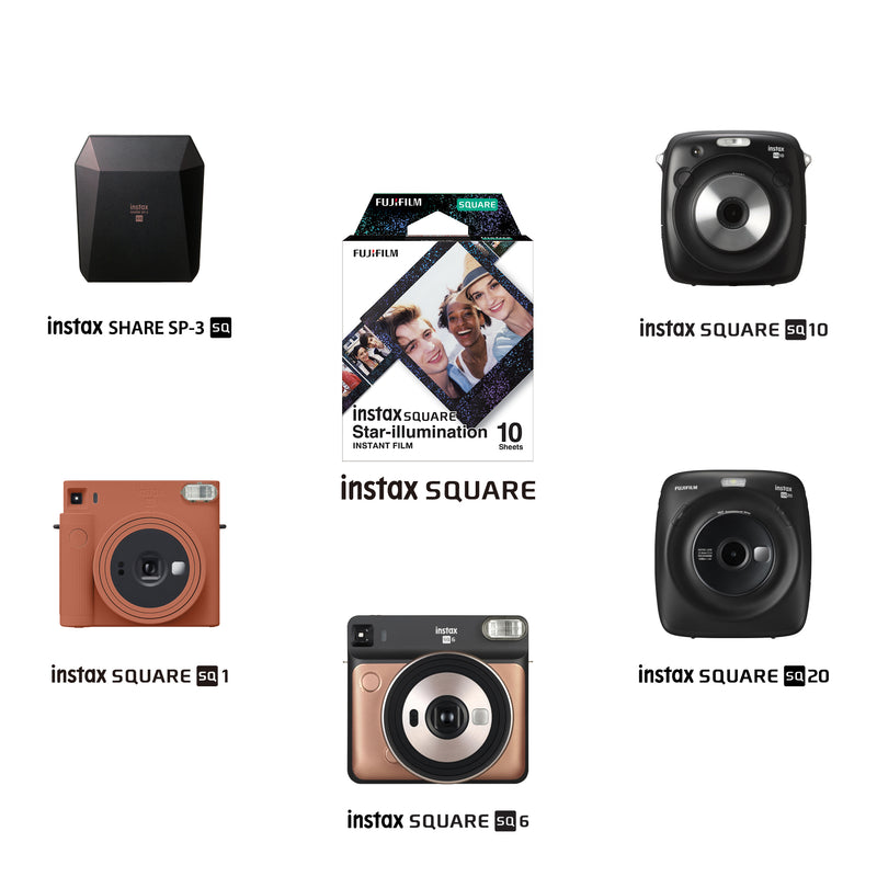 Instax Square Star Illumi Film - 10 Sheets Per Pack