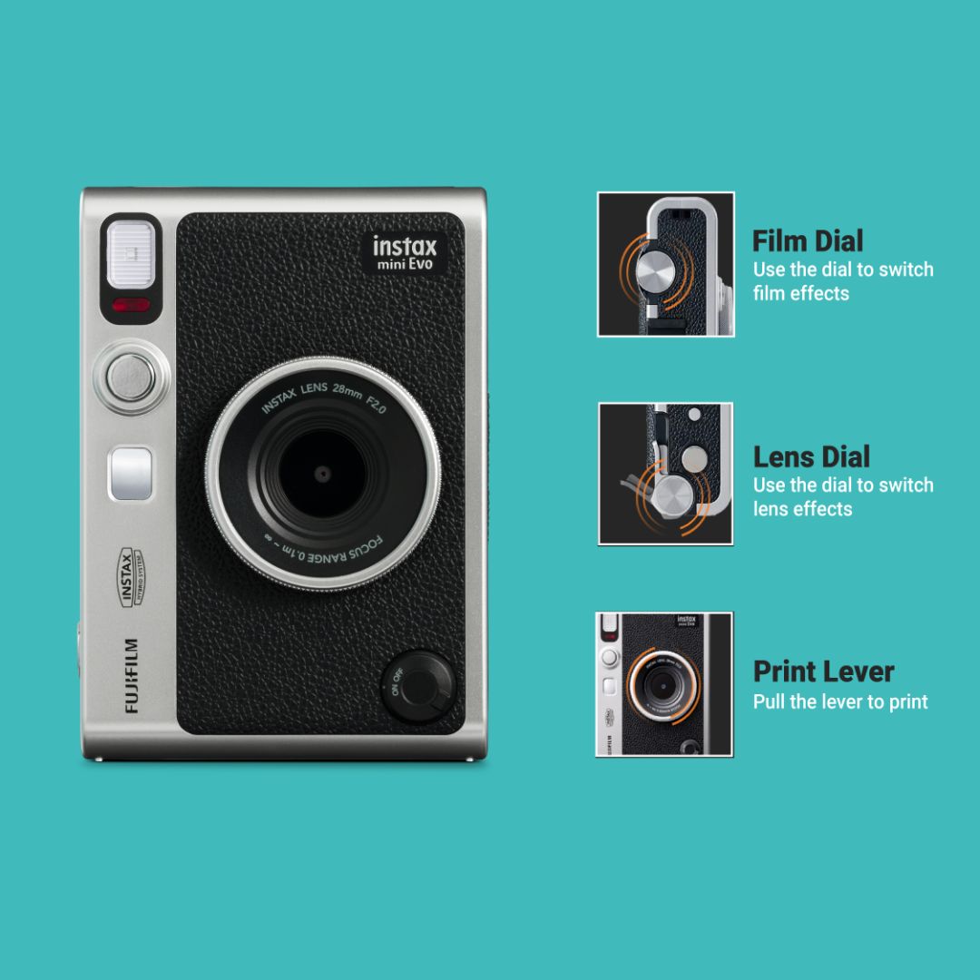 Fujifilm instax mini Evo instant camera offers 10 lens effects and 100  shooting effects » Gadget Flow