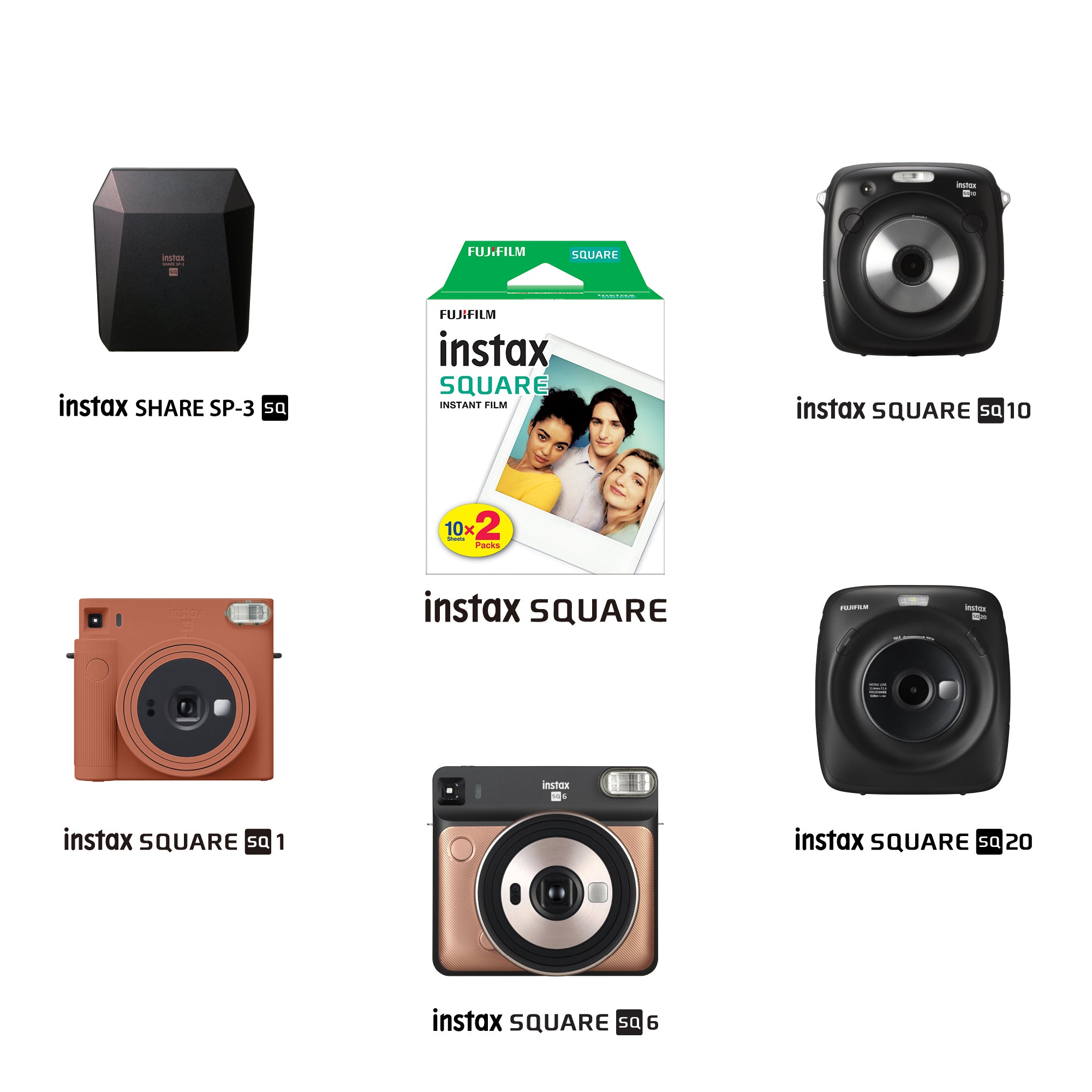 Instax Square Film - 20 Sheets Per Pack