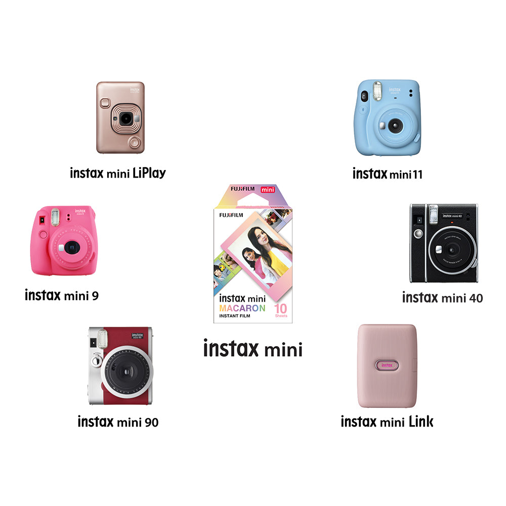 Fujifilm instax Film Mini Macaron 10 Vues Multicolore 