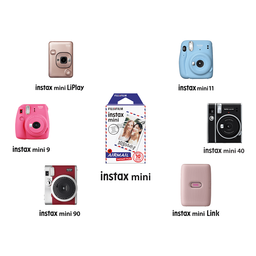 Instax mini Designer Film - Airmail Frame (10 sheets)