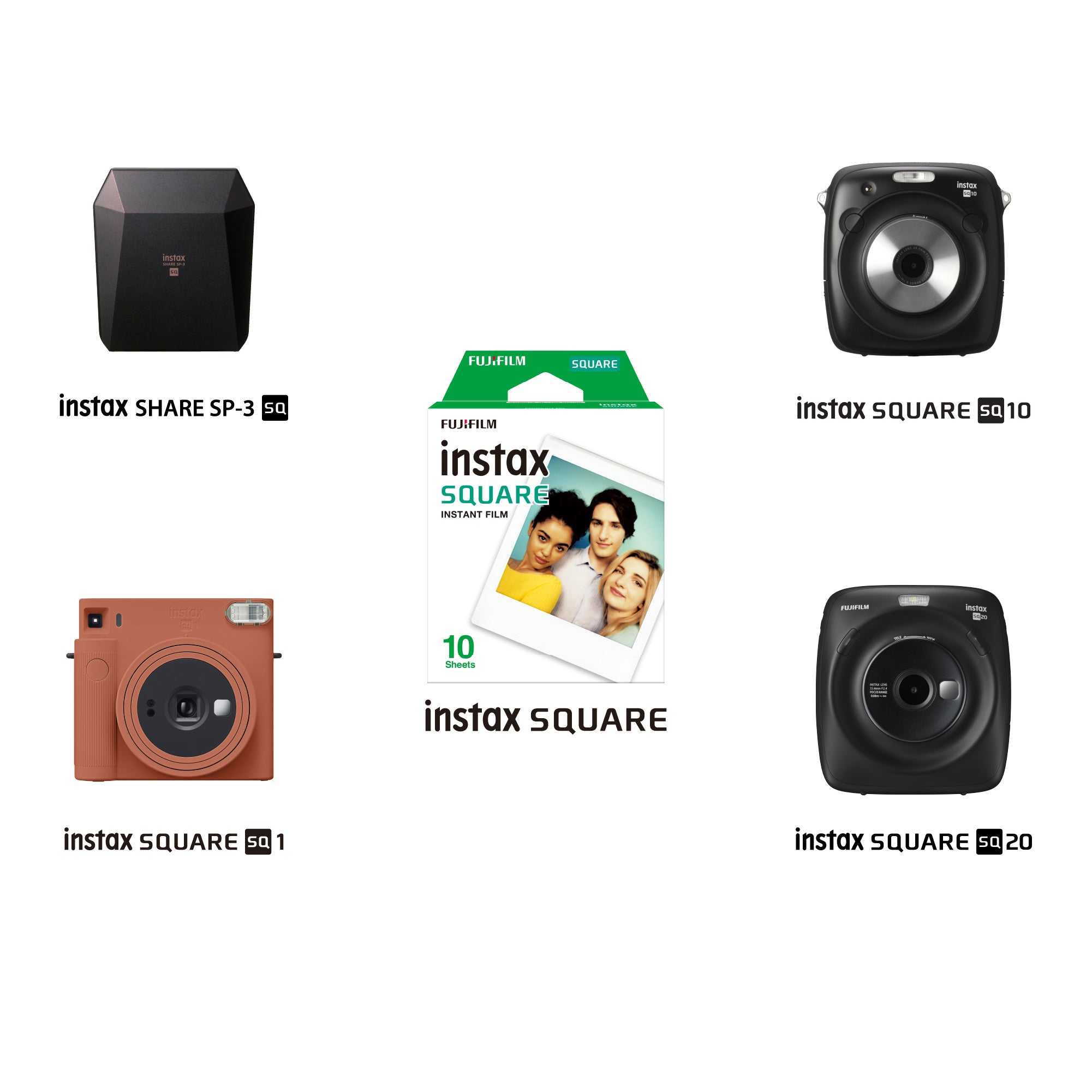 Instax square film - 10 sheets per pack