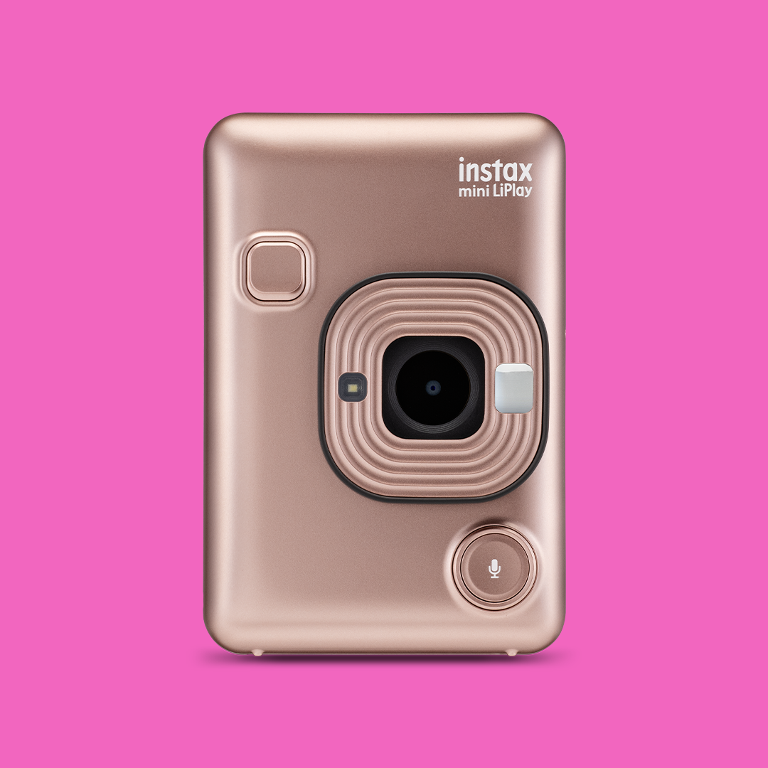 Fujifilm Instax Mini LiPlay Hybrid Instant Camera (Blush Gold