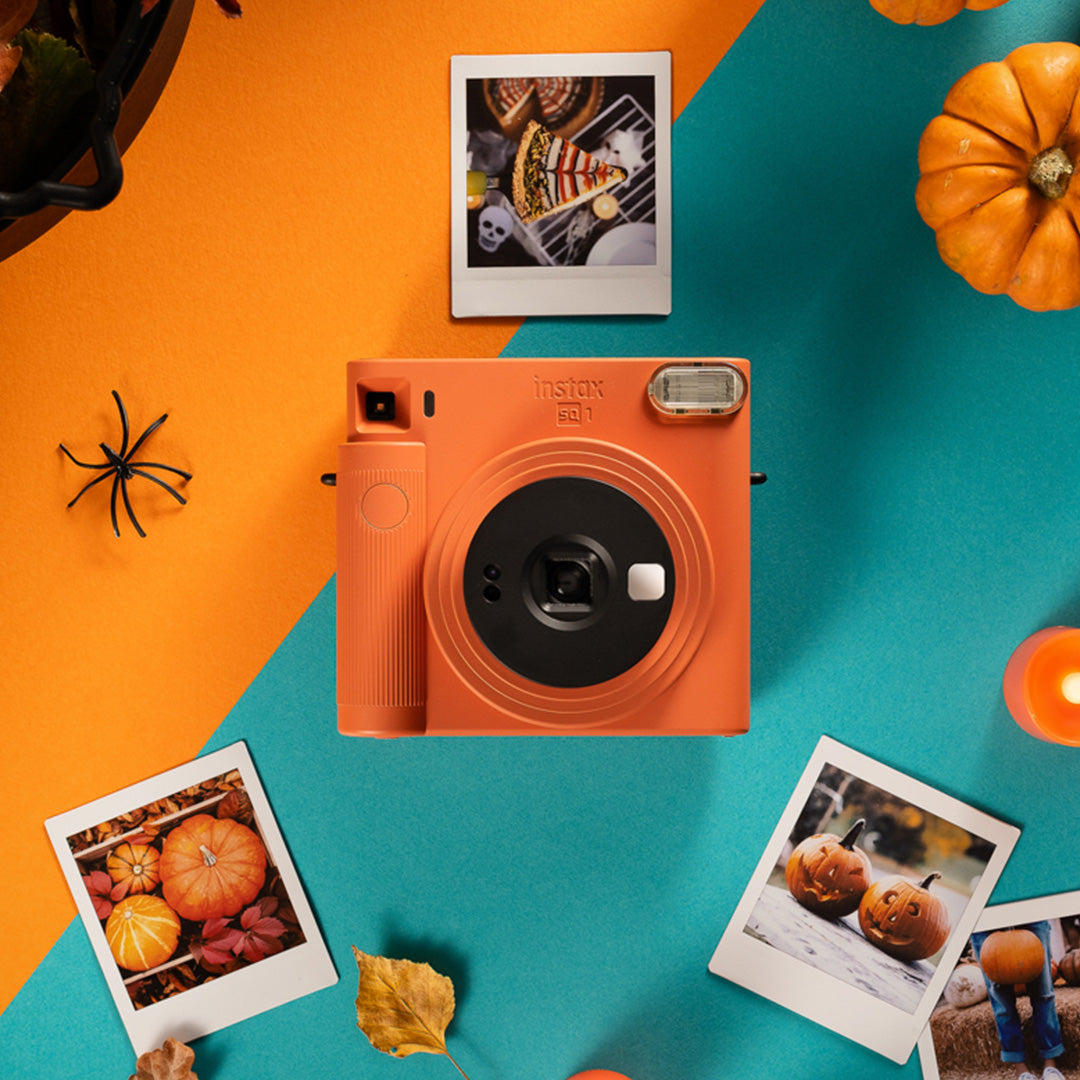 Aesthetic Orange Instax Camera Orange Polaroid Aesthetic 1+
