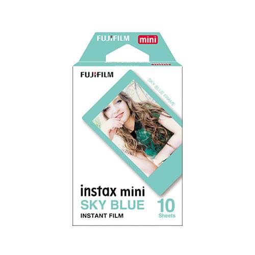 Instax Mini Designer Film - Sky Blue Frame - 10 Sheets Per Pack