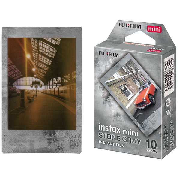 Instax Mini Film Stone Gray Film - 10 Sheets Per Pack